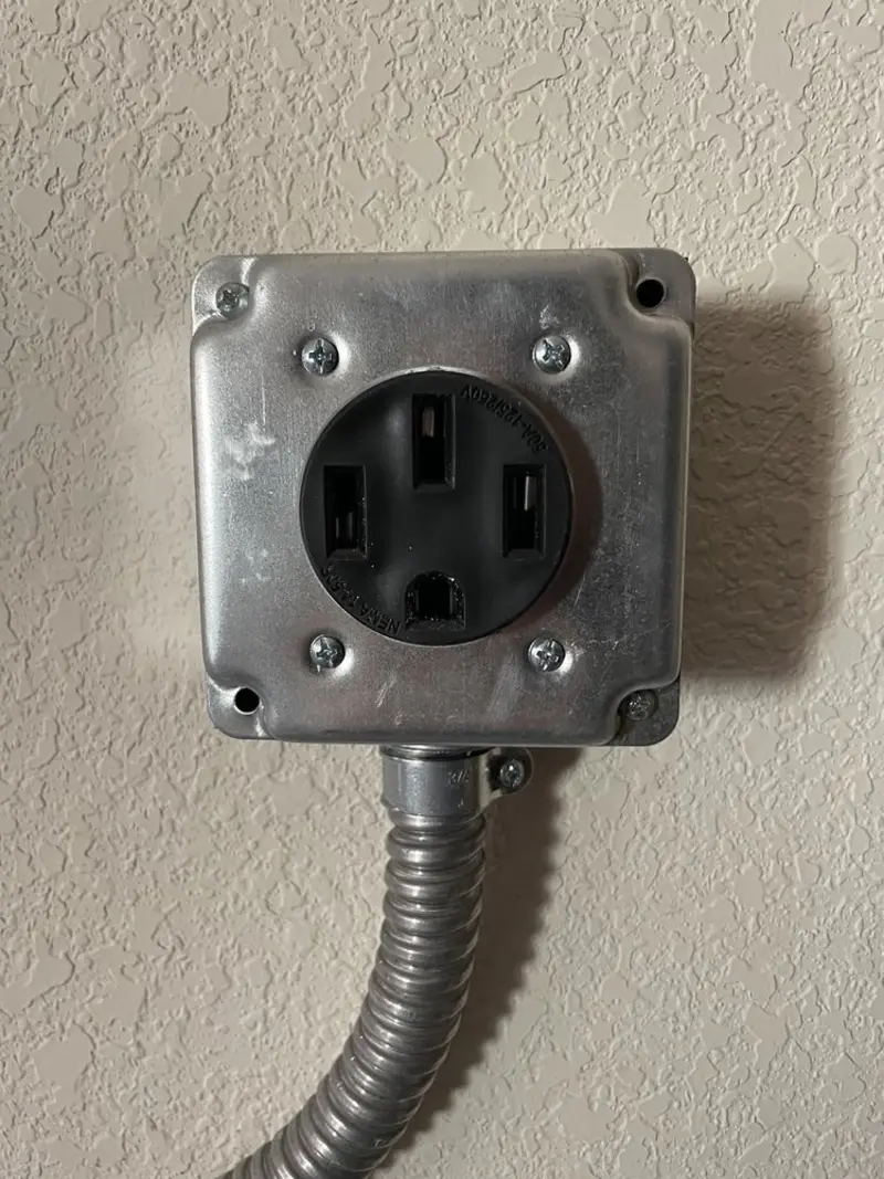 NEMA 14-50 outlet installed for Smart Home Electrical in Palatka